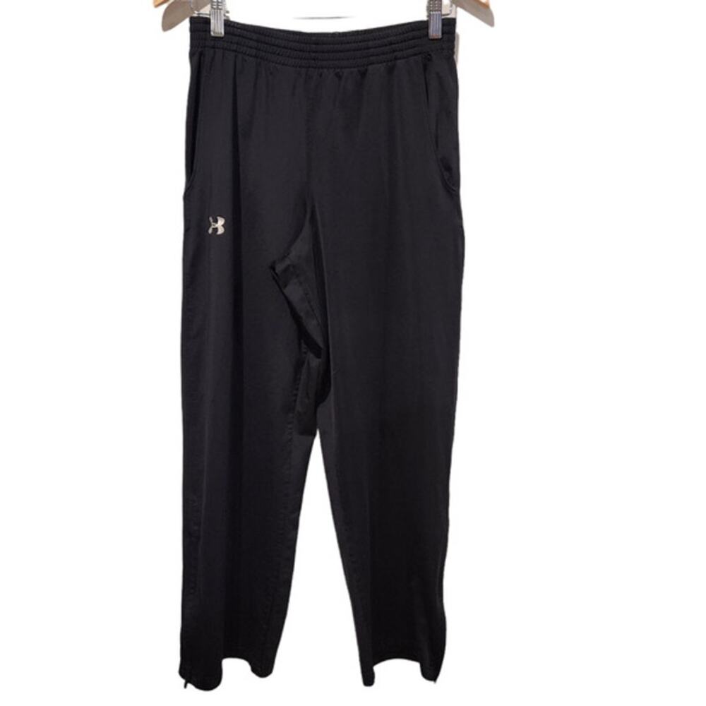 Under Armour Men's Black Brushed Fleece Lined Athletic Gym Pants Size Small